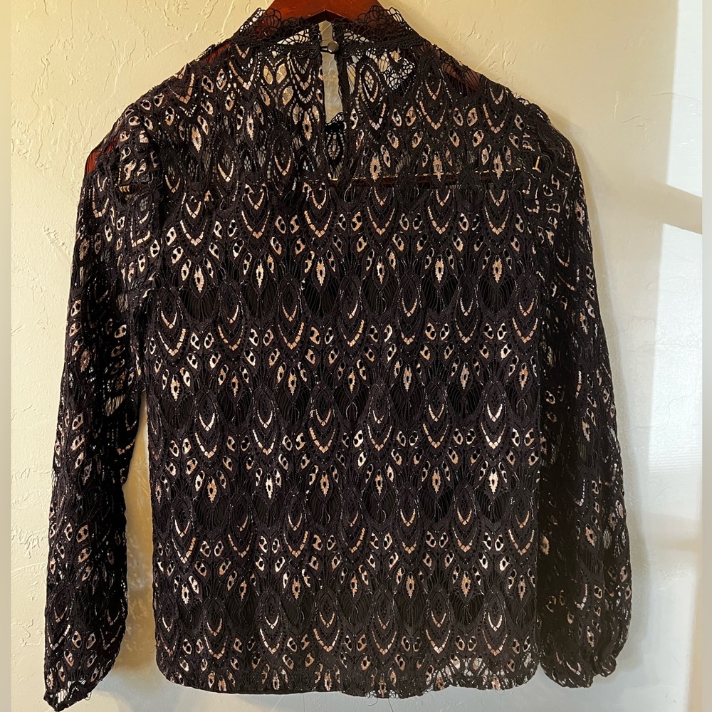 Blue Rain Black Lace Blouse - Picture 2 of 5